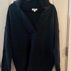 Aerie Waffle Women's Black Sweater